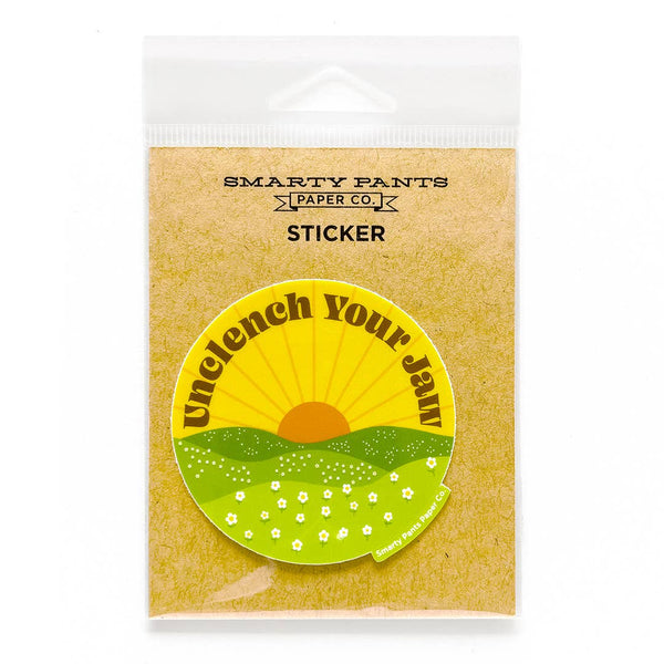 Unclench Your Jaw Sticker