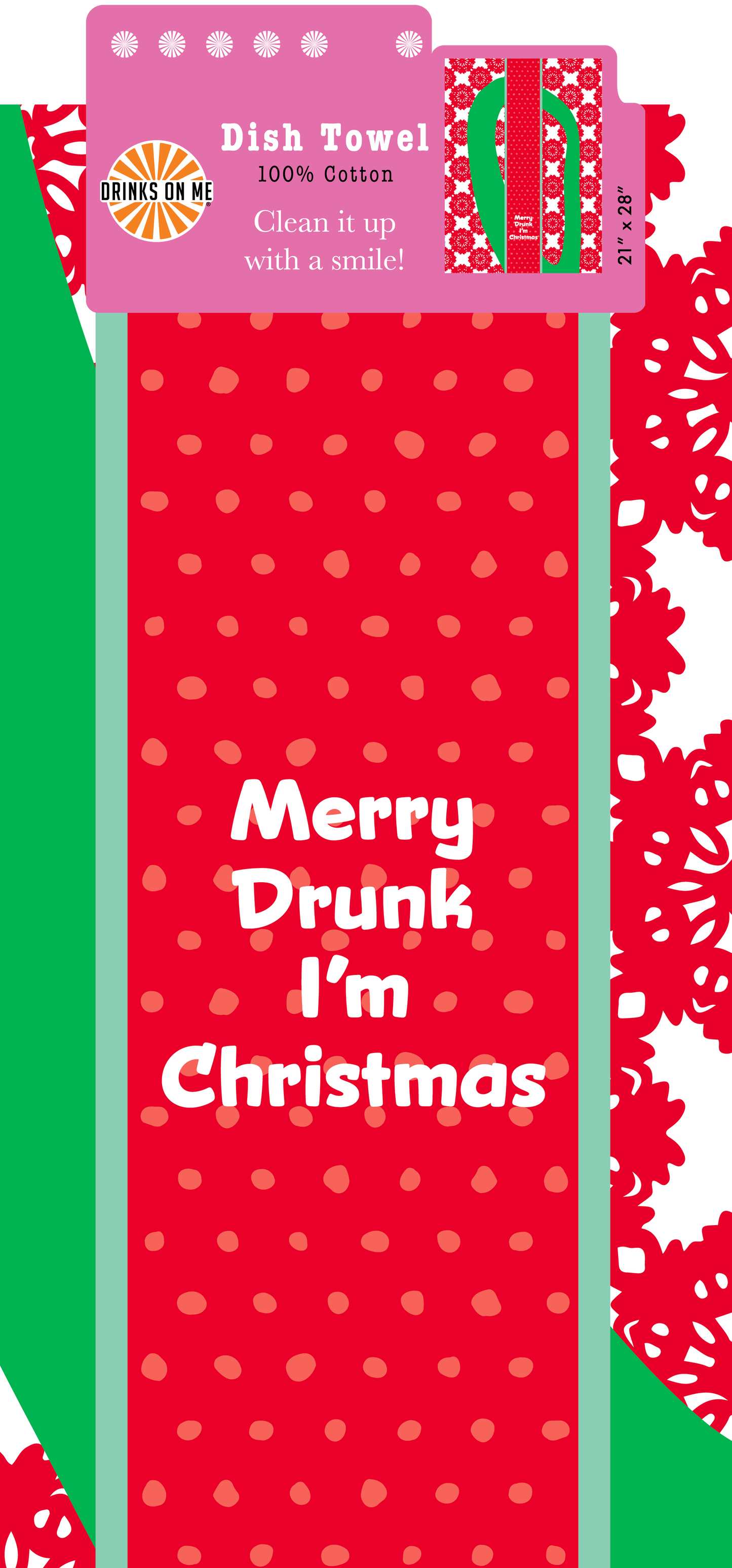 Xmas Merry Drunk Towel