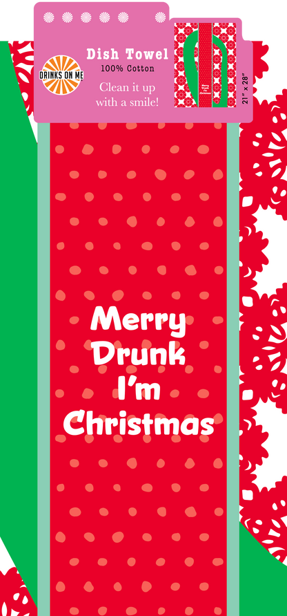 Xmas Merry Drunk Towel