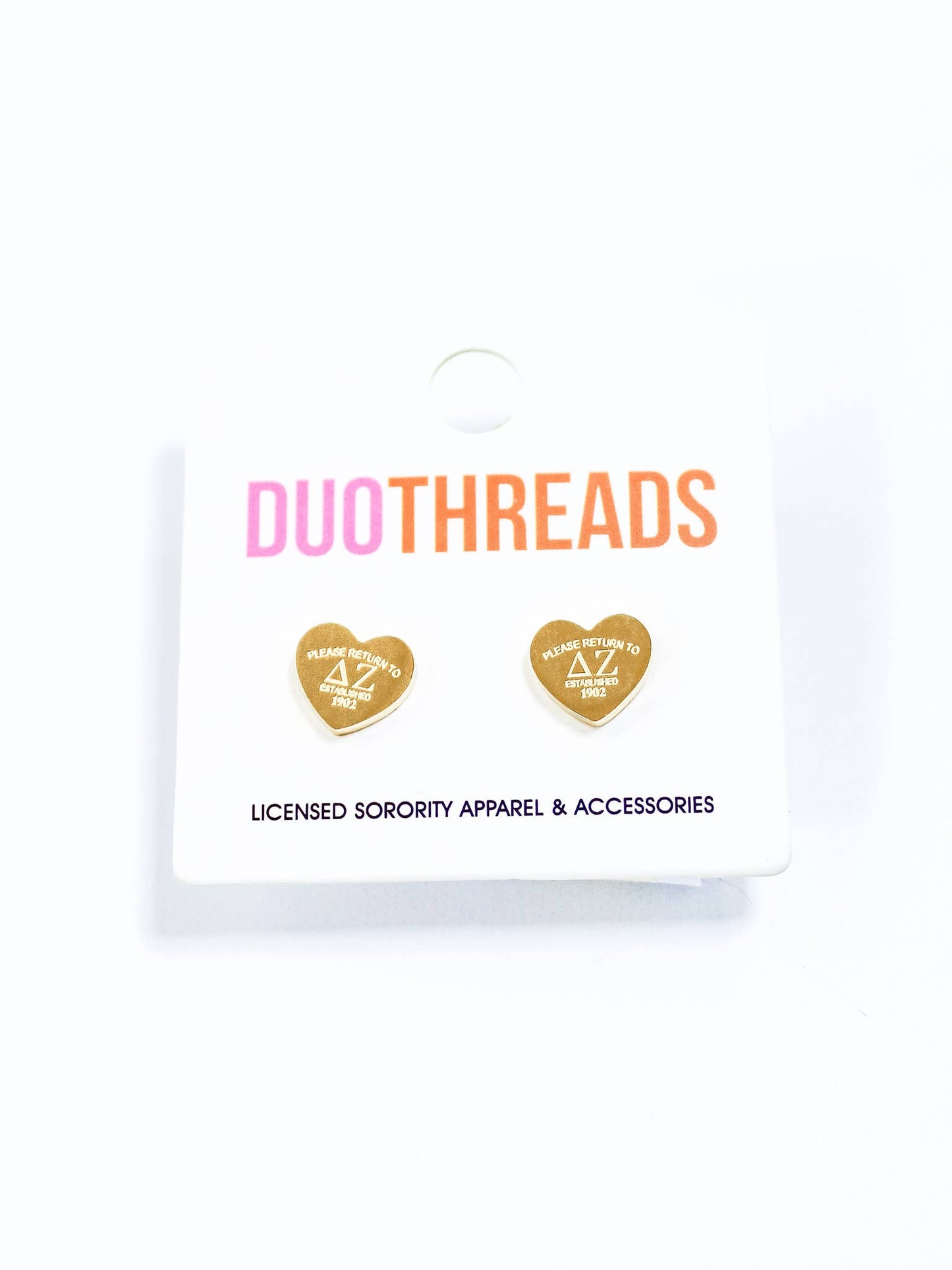 Theta Heart Earrings