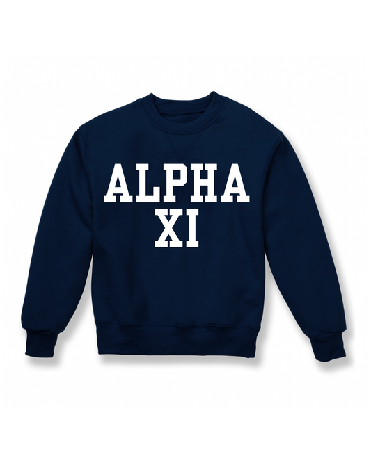 Varsity Sweatshirt - Alpha Xi Delta