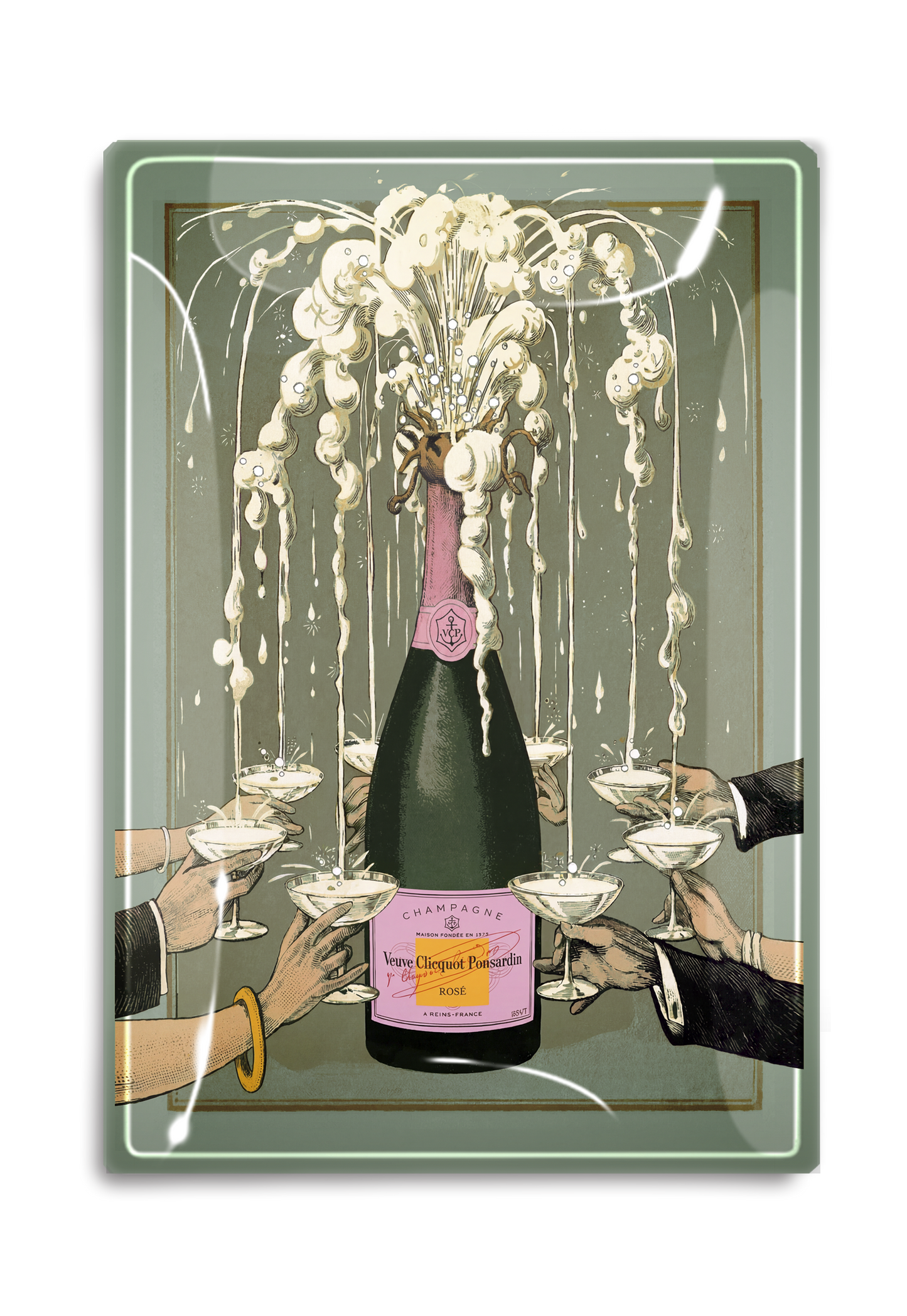 Veuve Clicquot Toast Tray - 3.5x5.5