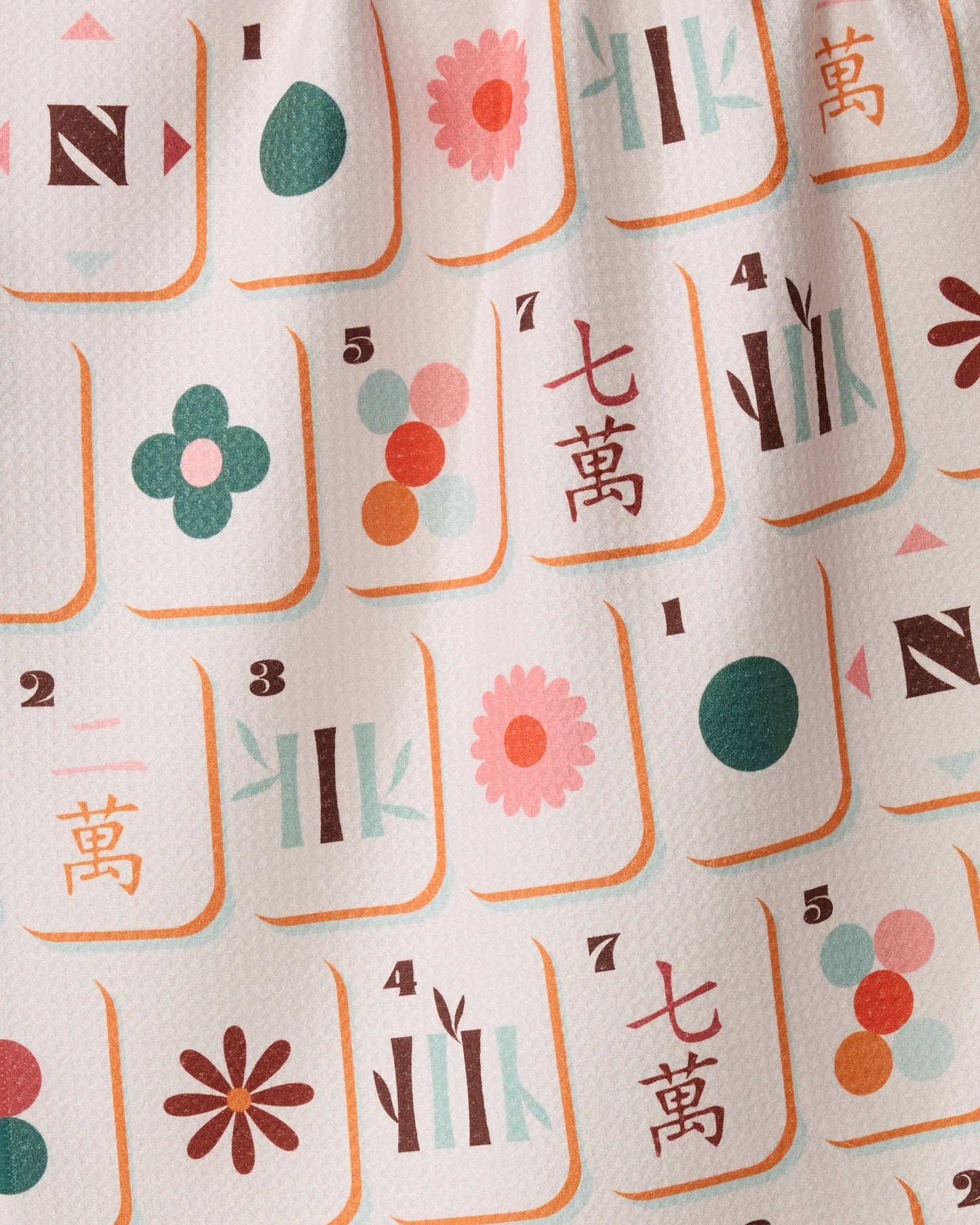 Cypress Tile Toss Tea Towel - Mahjong