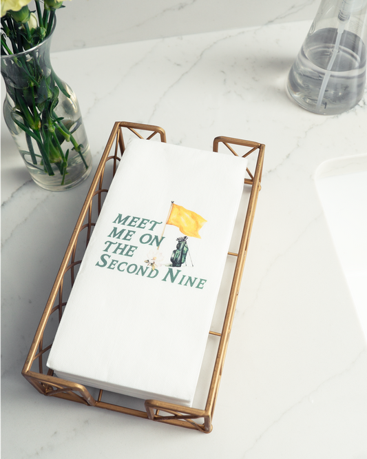 Meet Me on the Second Nine Guest Towels | Set of 20