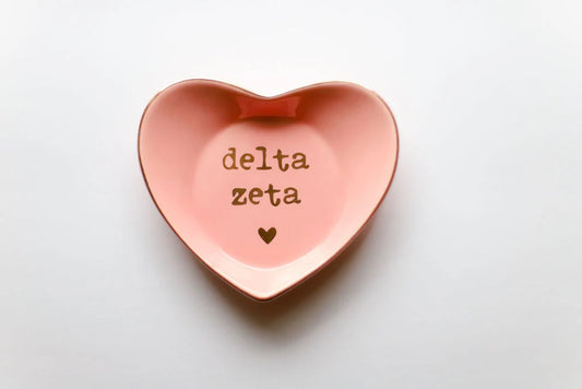 Heart Ring Dish - Delta Zeta