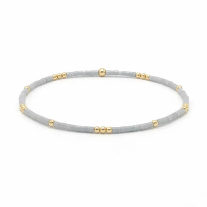 Newport - Cloud Gray + Gold Waterproof Bracelet