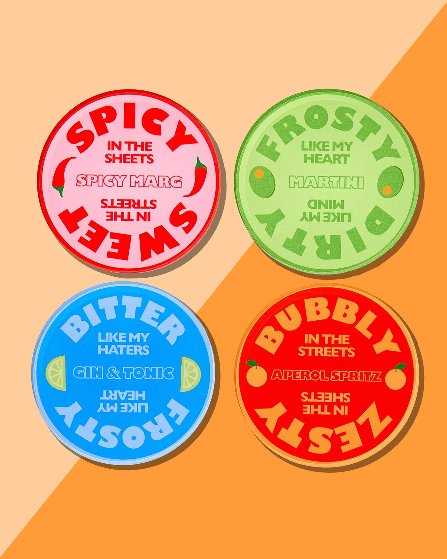 Drinks on Me Coasters
