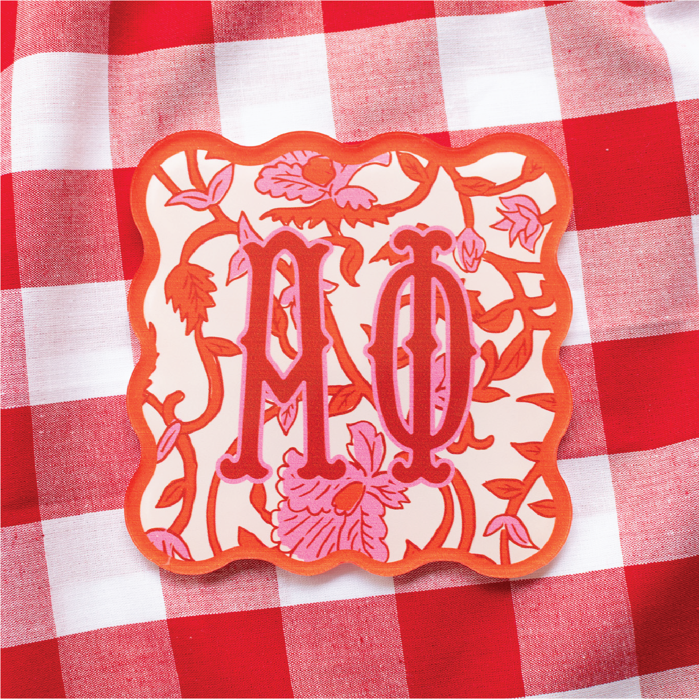 ADPi Block Print Coaster