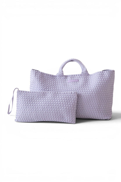 Woven Mahjong Bag - Magenta