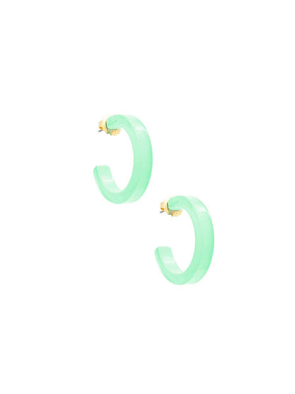 Daphne Hoop Earring - White