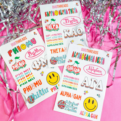 Rainbow Sticker Sheet - ZTA