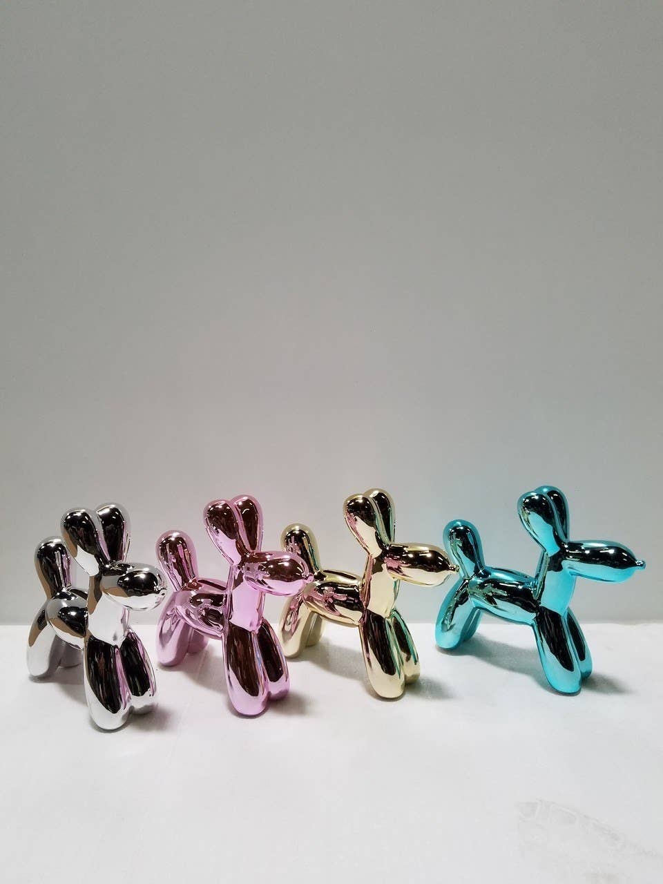 Gold Mini Ceramic Dog Piggy Bank - 7.5" tall