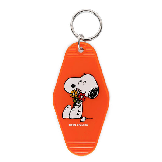 Key Tag Snoopy Flower Bouquet Key Tag