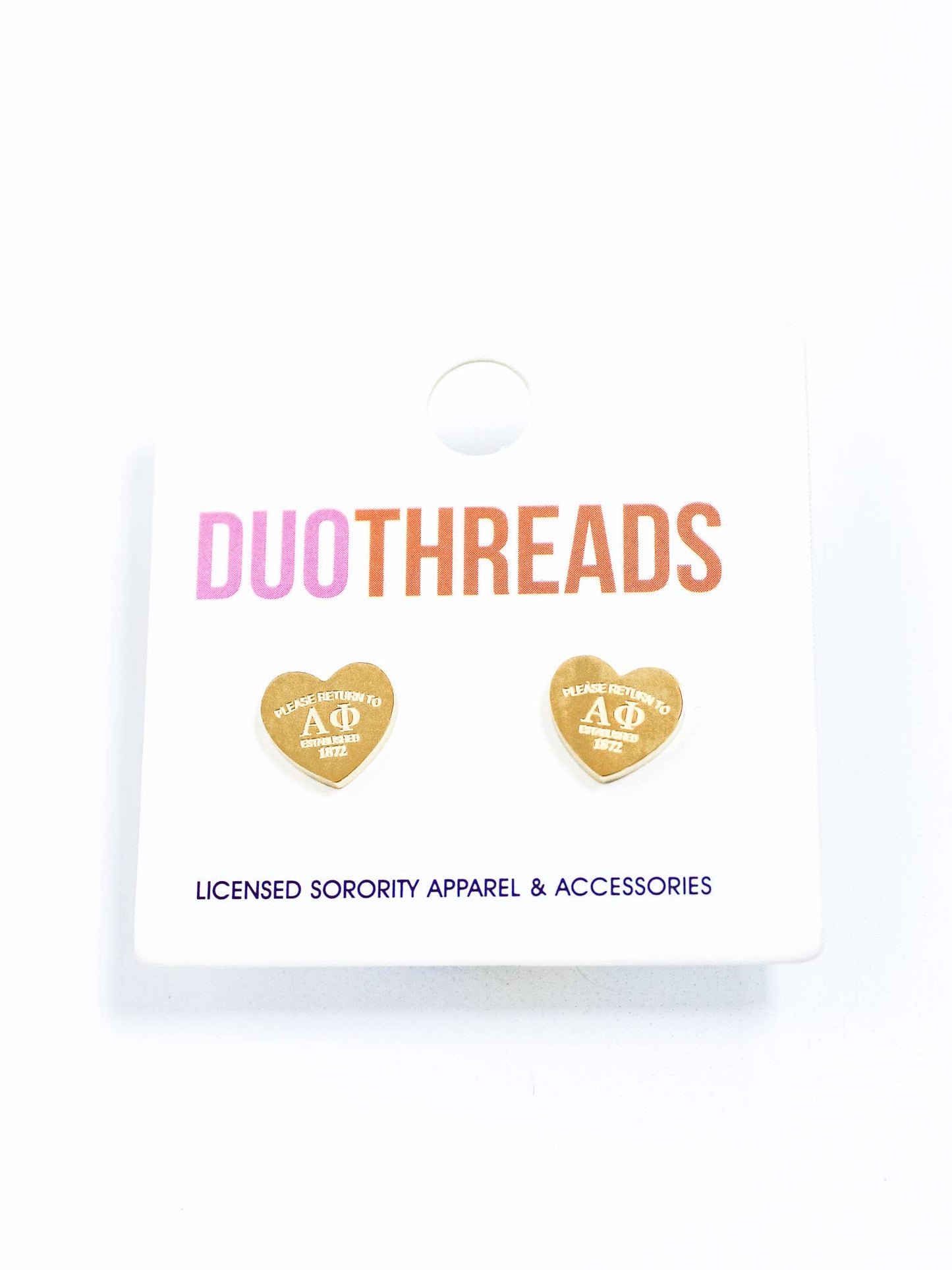 Theta Heart Earrings