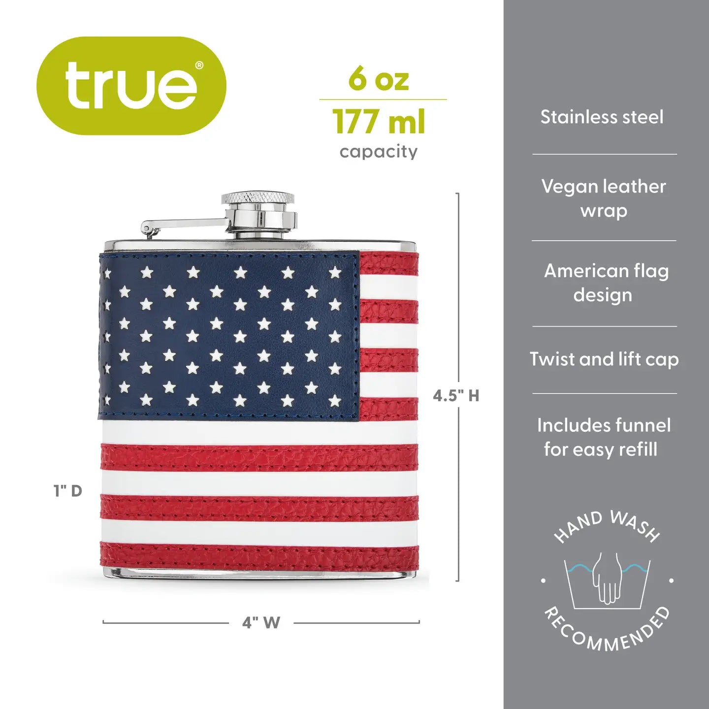 American Flag Flask
