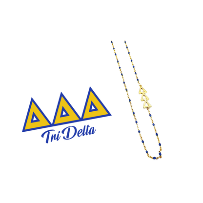 Tri Delta Side Necklace