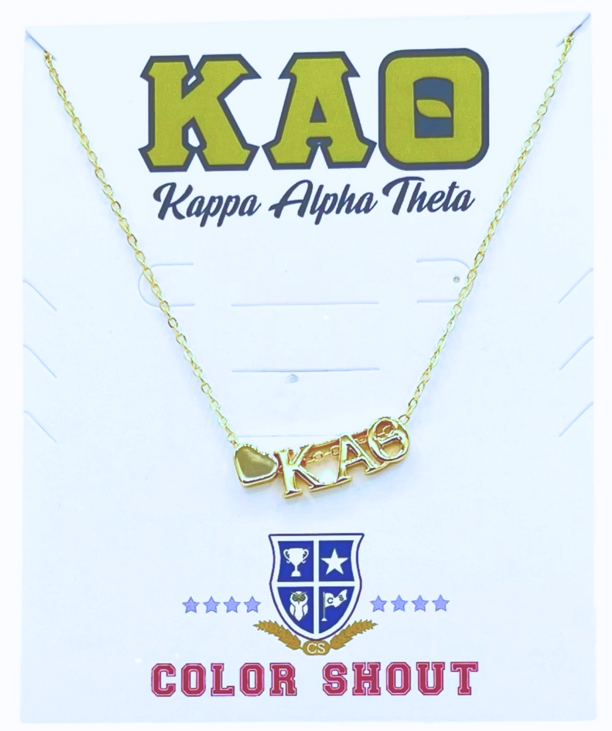 Theta Heart Necklace