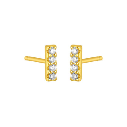 MAEDA BAR STUDS GOLD: GOLD