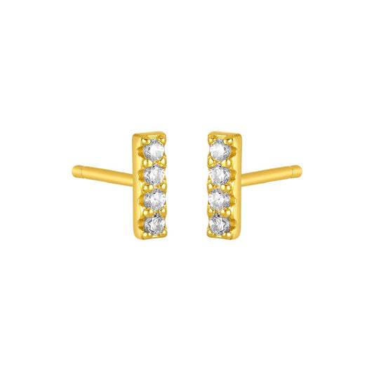 MAEDA BAR STUDS GOLD: GOLD