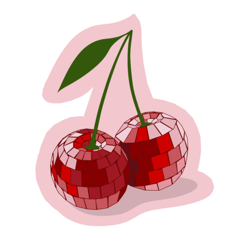 Disco Cherries Sticker