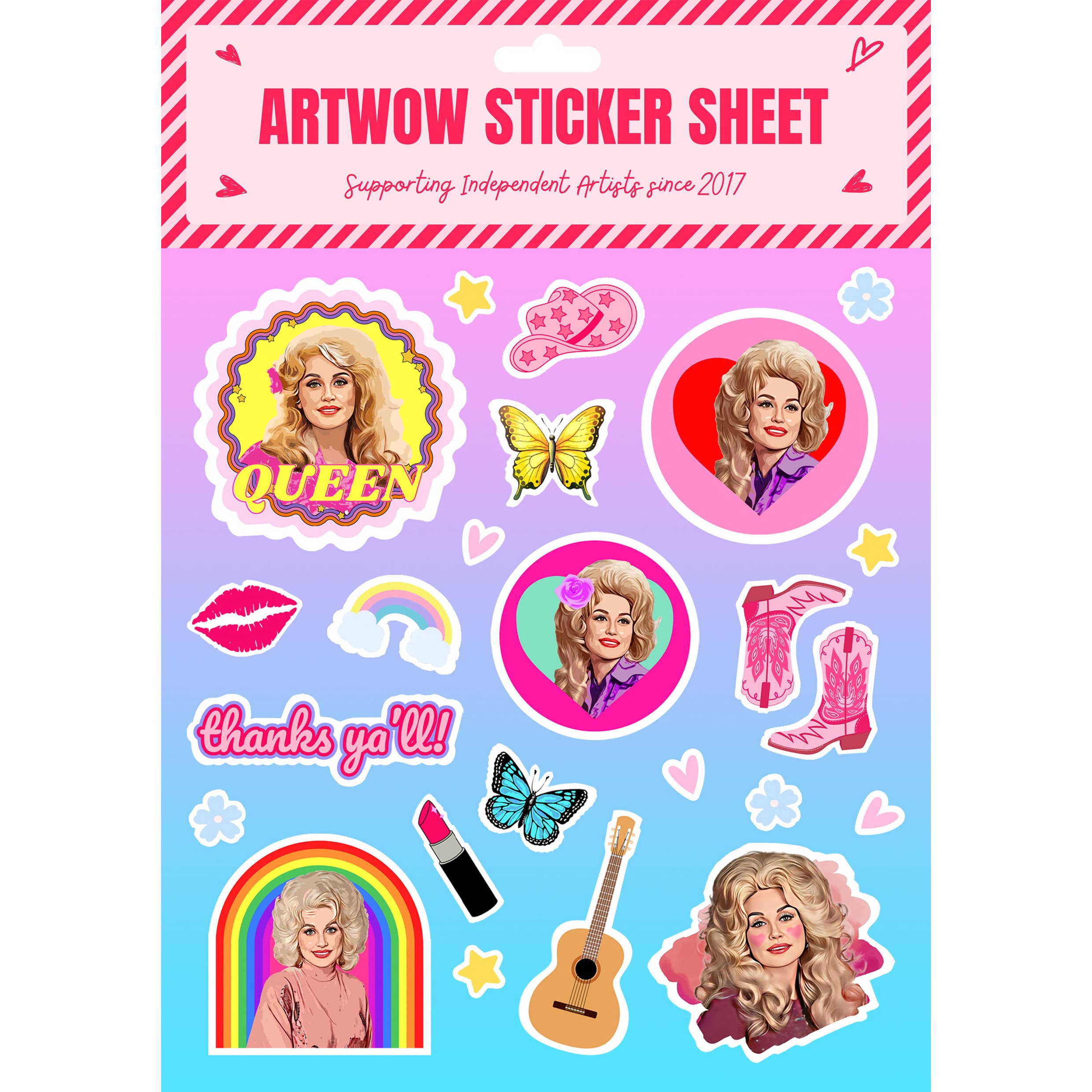Queen Dolly Sticker Sheet – A Little Happy