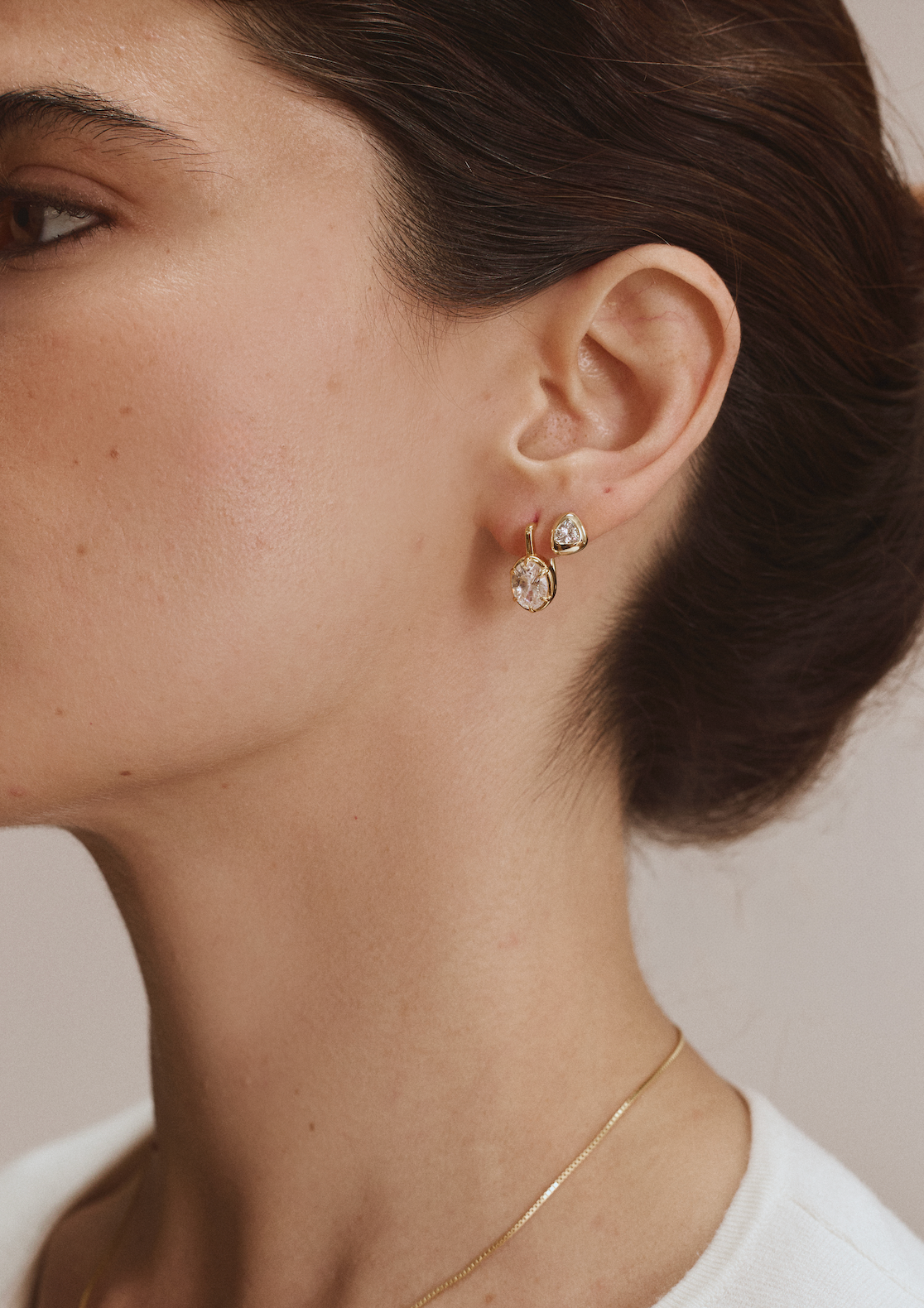 SONDRA STUDS: Silver / GOLD