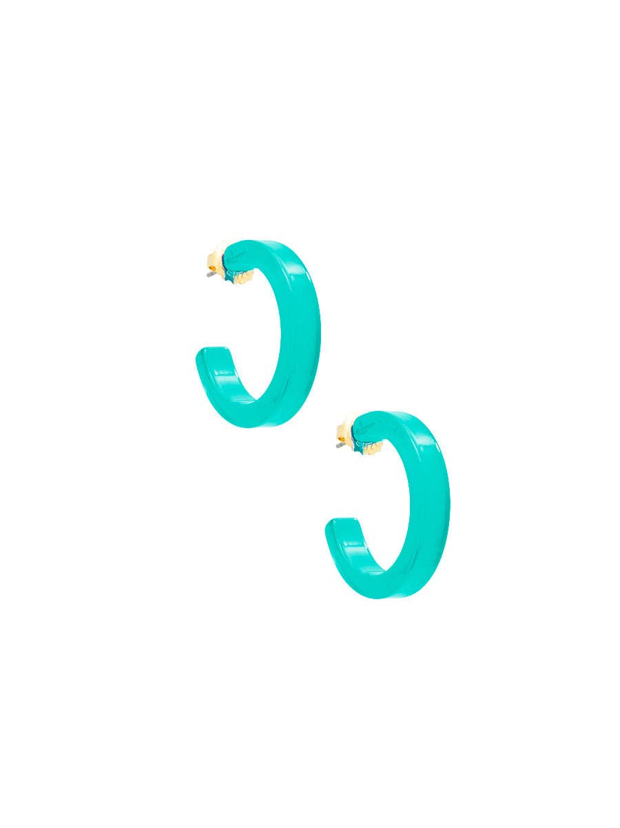 Daphne Hoop Earring - White