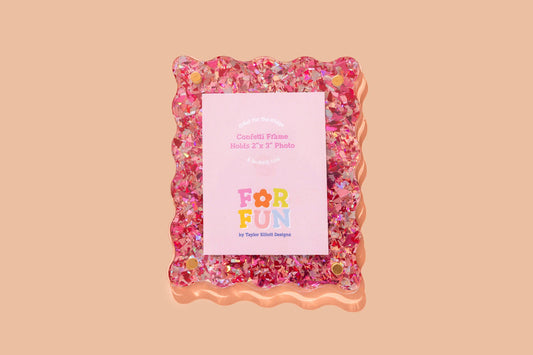 Magnetic Frame - Pink Confetti