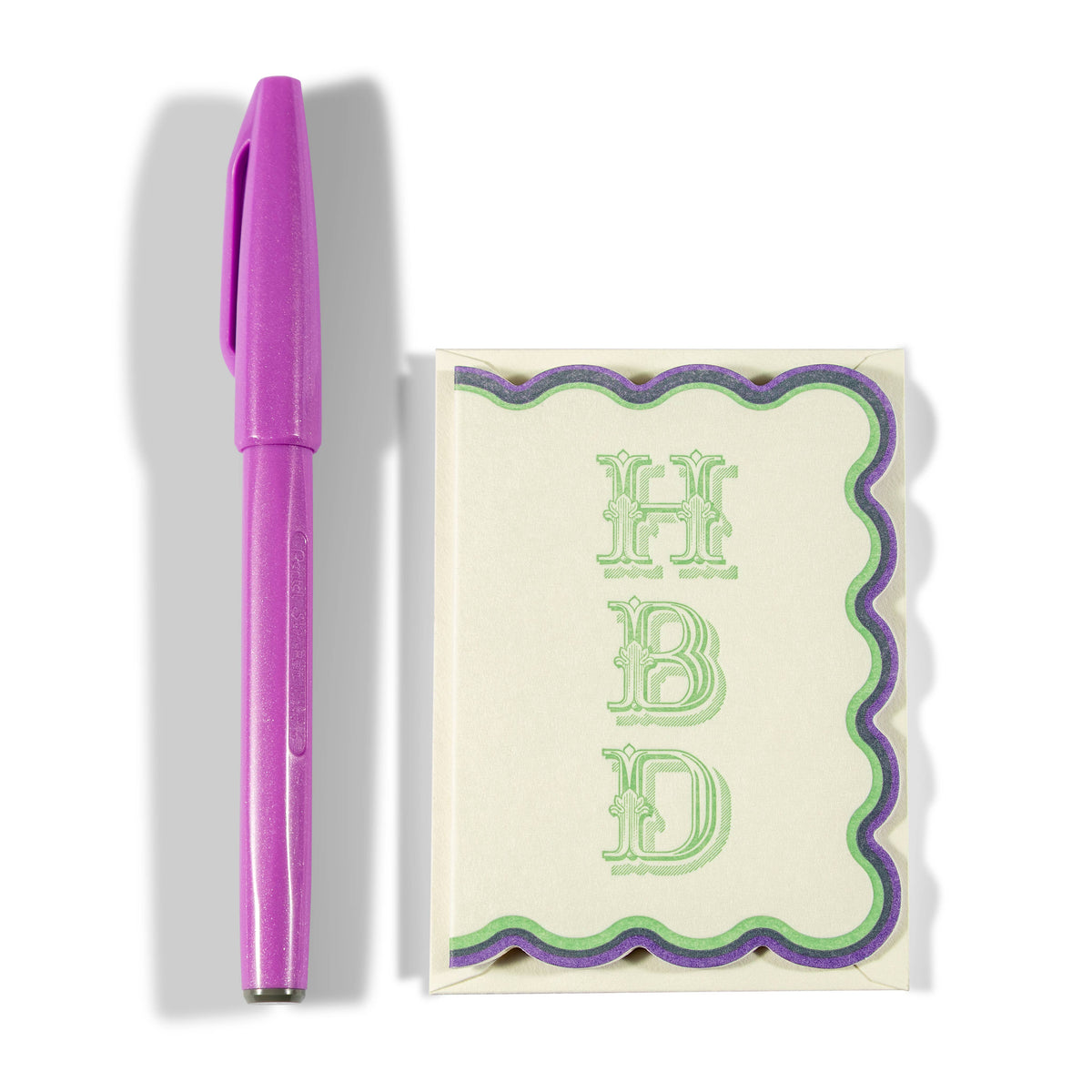 Mini Letterpress Enclosure Card | HBD