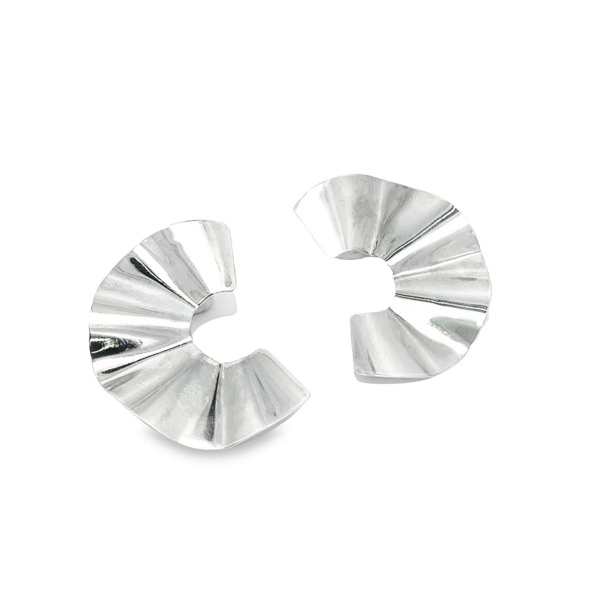 18K GF Wavy C Earring