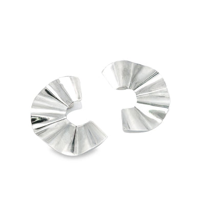 18K GF Wavy C Earring