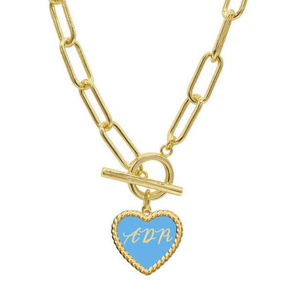 XO Heart Charm Necklace