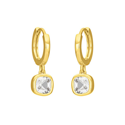 EVIE SAPPHIRE EARRINGS: GOLD