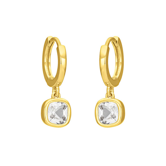 EVIE SAPPHIRE EARRINGS: GOLD