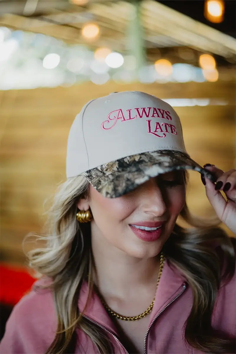 Always Late Hat - Blue Stripe