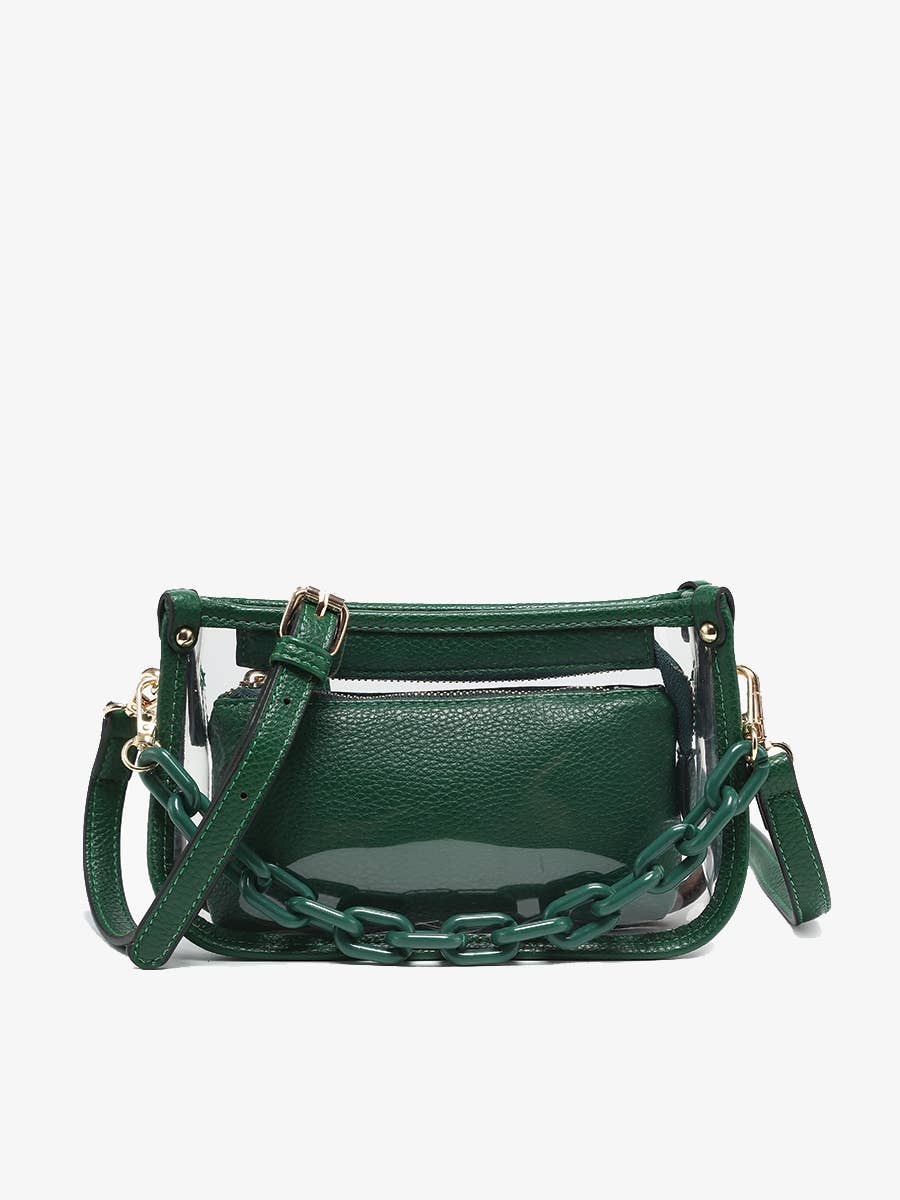 Clear Crossbody w/ Chain