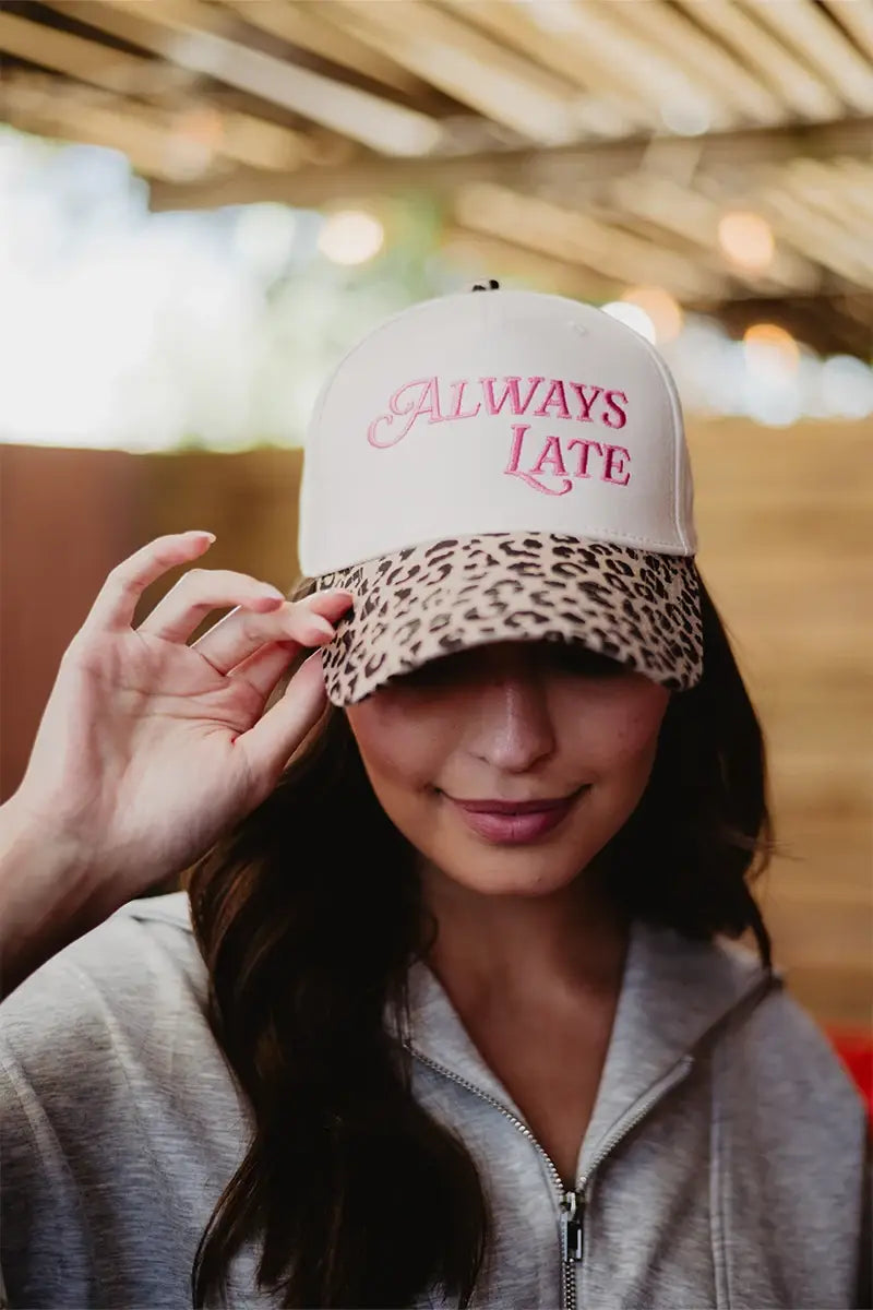 Always Late Hat - Pink Stripe