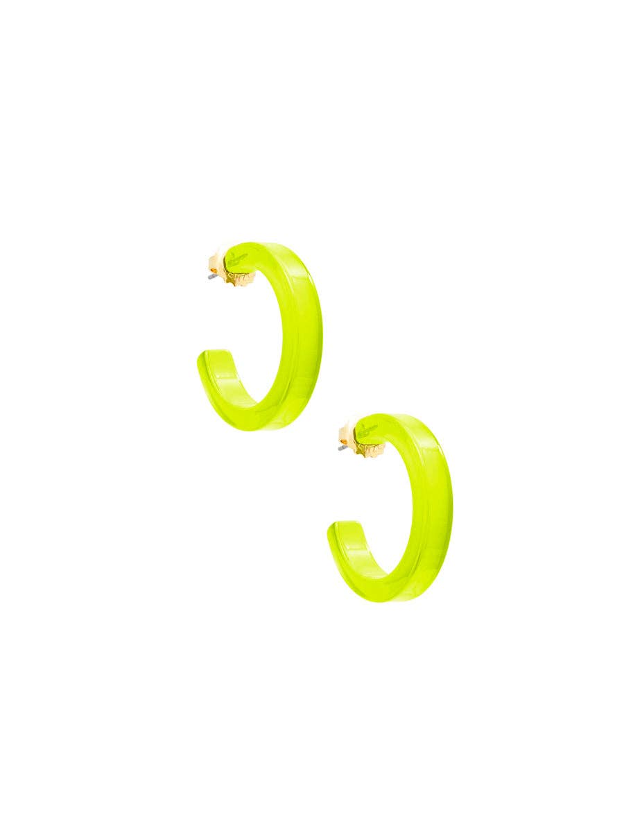 Daphne Hoop Earring - White
