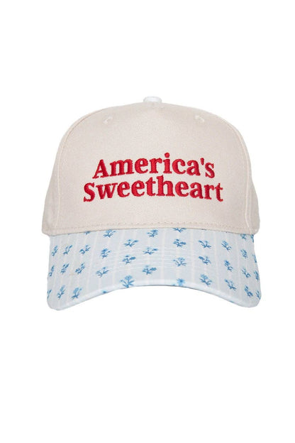 America's Sweetheart Hat - Blue Stripe