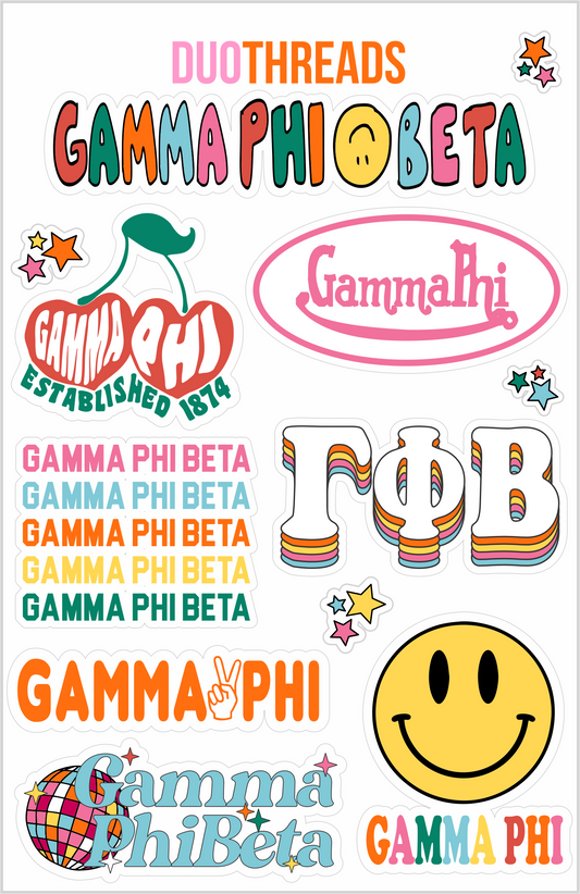 Rainbow Sticker Sheet - GPhi