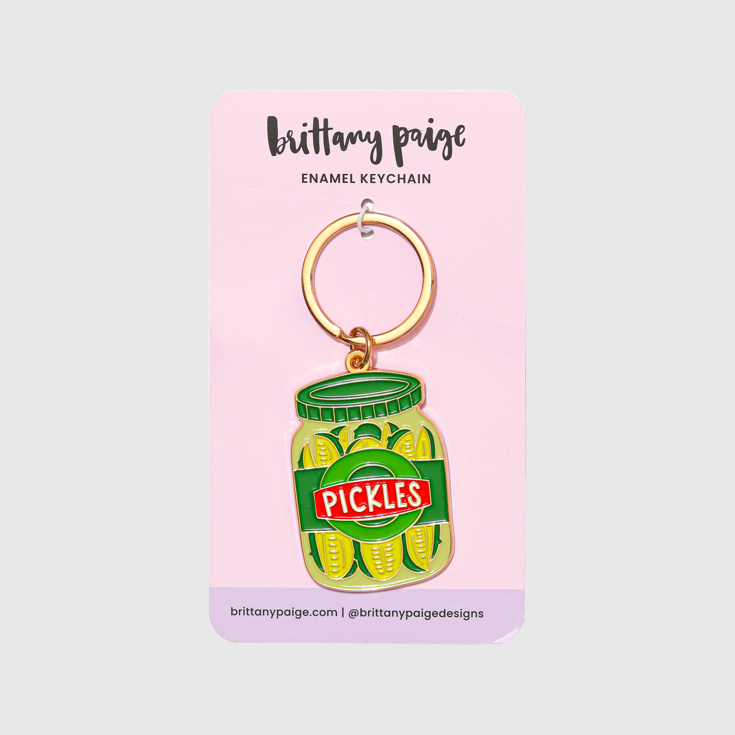 Pickle Jar Keychain