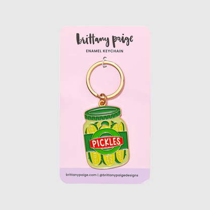 Pickle Jar Keychain