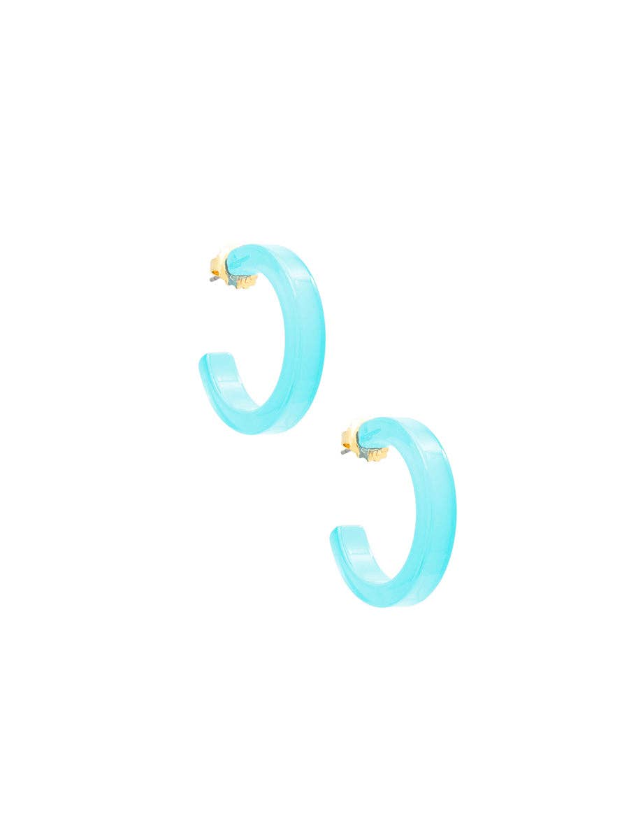 Daphne Hoop Earring - White