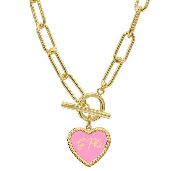 KD Heart Charm Necklace