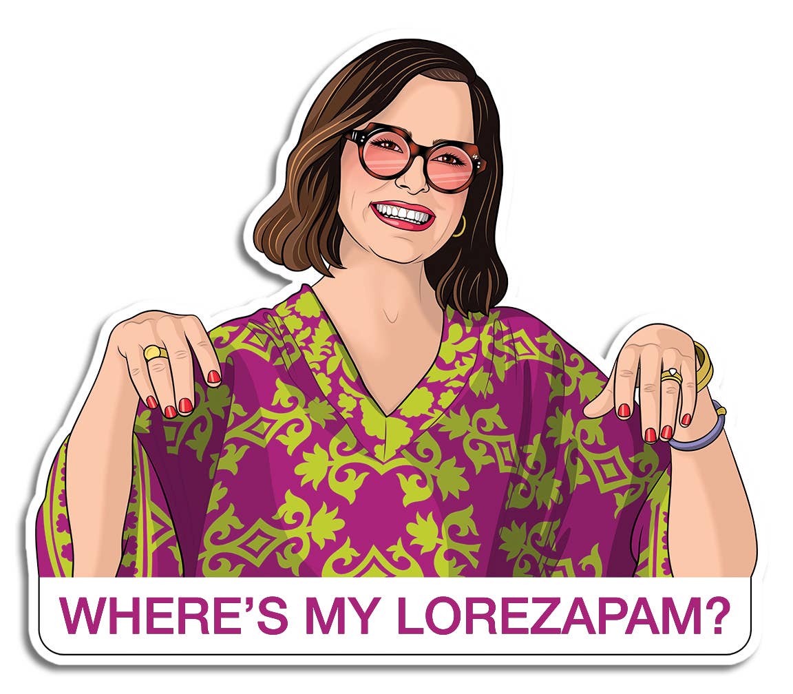 White Lotus - Where's My Lorezapam? Sticker