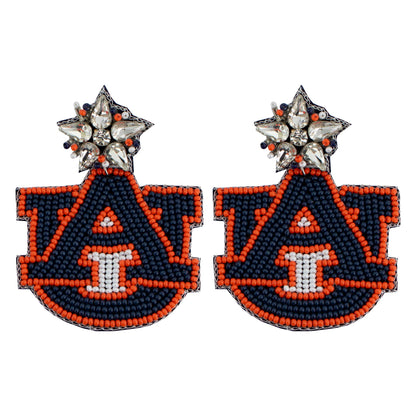 Carolina Rhinestone Beaded Earrings