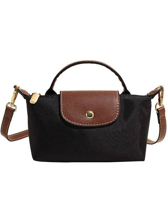 Longchamp Inspired Crossbody - Black