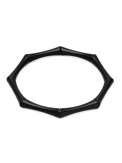 Enamel Bamboo Bracelet - Emerald