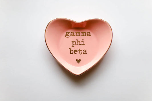Heart Ring Dish - Gamma Phi Beta