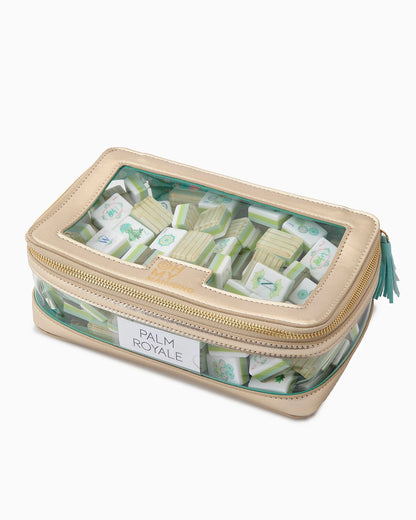 Mahjong Tile Storage Bag - Gold